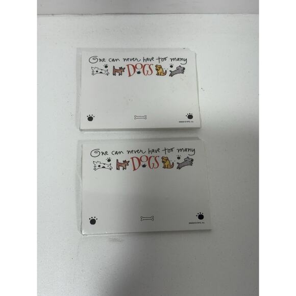 Post It Sticky Note Pad Lot of 2 Kathy Davis Dog Themed Can Never Have Too Many - Picture 1 of 6